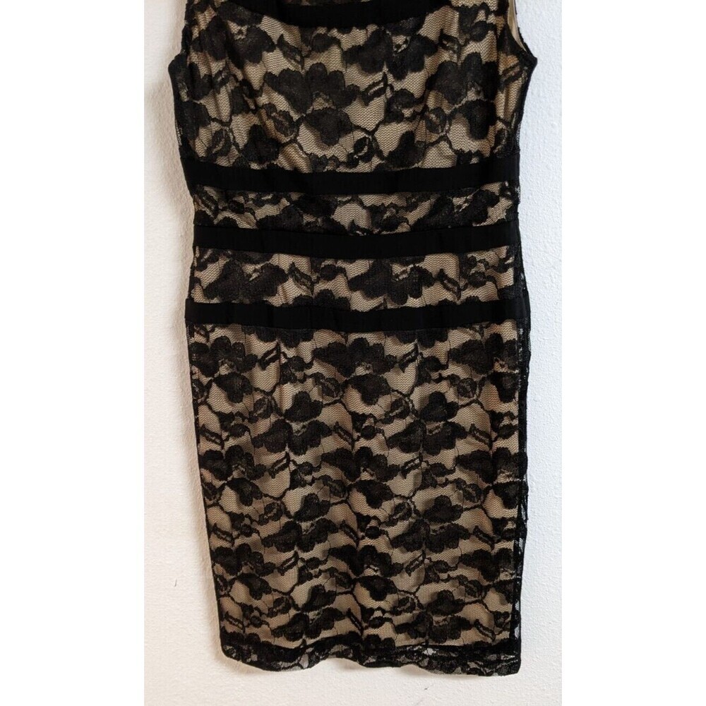 Wmn's CONNECTED APPAREL Black Lace Overlay Party/Cocktail Off Shoulder Dress 12 - Picture 3 of 11